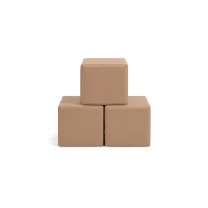 Beige 30 cm soft play cube – view 3