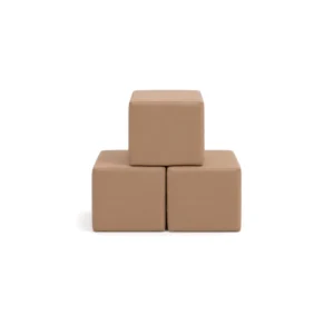 Beige 30 cm soft play cube – view 4