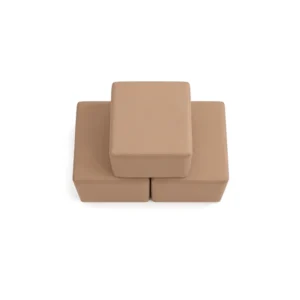 Beige 30 cm soft play cube – view 6