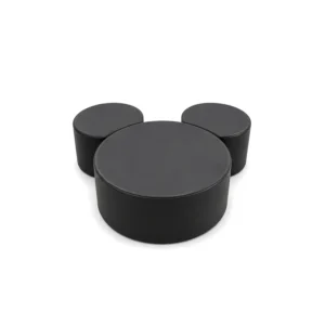 Black mouse ears soft play ottoman