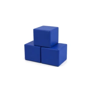 Blue 30 cm soft play cube – view 2