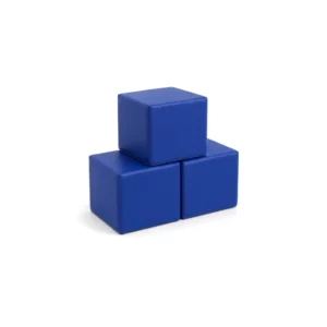 Blue 30 cm soft play cube – view 3