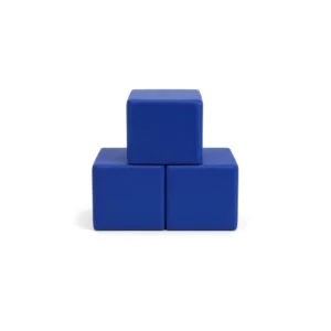 Blue 30 cm soft play cube – view 4