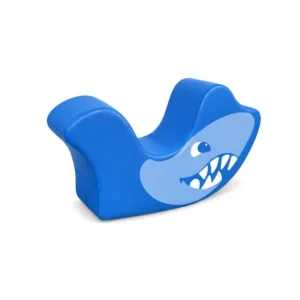 Ocean Theme Playground 6 Shark Soft Play Rocker — Blue