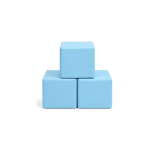 Sky Blue 30 cm soft play cube – view 3