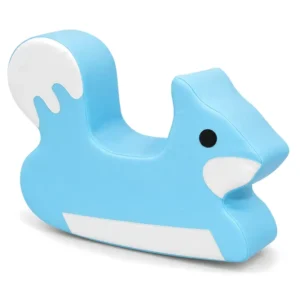 Blue squirrel soft play rocker – view 2