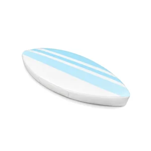 Blue and white surfboard soft play cushion – view 3
