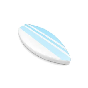 Blue and white surfboard soft play cushion – view 2
