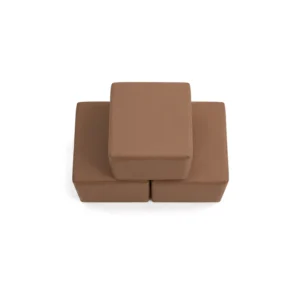 Brown 30 cm soft play cube – view 6