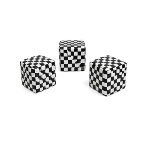 Black & White Checker 30 cm soft play cube – view 5