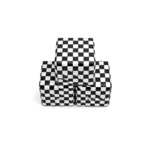 Black & White Checker 30 cm soft play cube – view 6