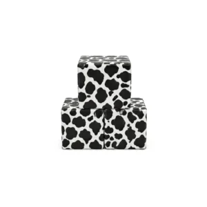 Cow Print 30 cm soft play cube – view 3
