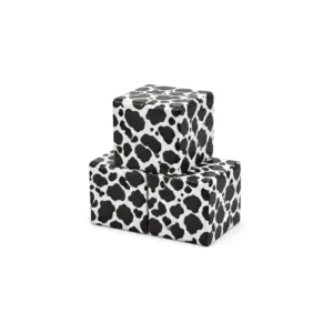 Cow Print 30 cm soft play cube – view 2