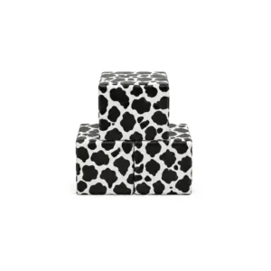 Cow Print 30 cm soft play cube – view 4