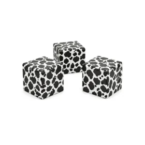 Cow Print 30 cm soft play cube – view 5