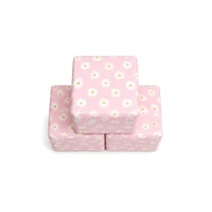 Pink Daisy 30 cm soft play cube – view 6
