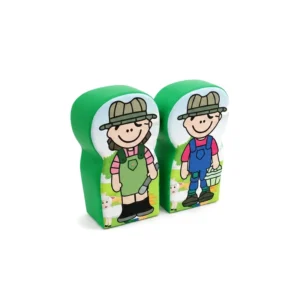 Farmer character soft play figures