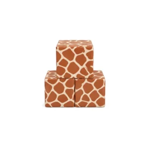 Giraffe Print 30 cm soft play cube – view 3