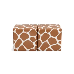 Giraffe print double soft play cube – view 3