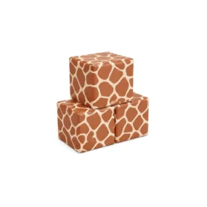 Giraffe Print 30 cm soft play cube