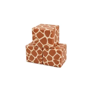 Giraffe Print 30 cm soft play cube – view 2