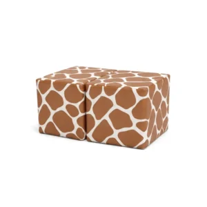 Giraffe print double soft play cube – view 2