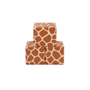 Giraffe Print 30 cm soft play cube – view 4