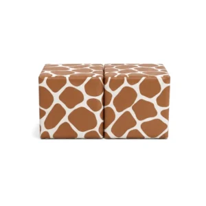 Giraffe print double soft play cube – view 4