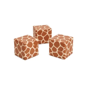 Giraffe Print 30 cm soft play cube – view 5