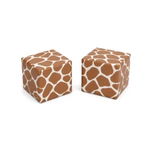 Giraffe print double soft play cube – view 5