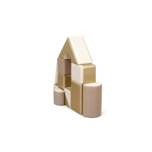 Gold and cream soft play building block set – view 4