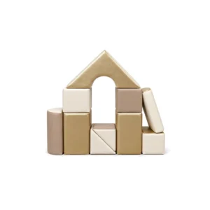 Gold and cream soft play building block set – view 6