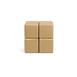 Gold 30 cm soft play cube – view 3