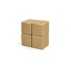 Gold 30 cm soft play cube – view 2