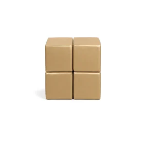 Gold 30 cm soft play cube – view 4