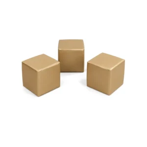 Gold 30 cm soft play cube – view 5