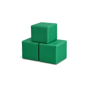 Forest Green 30 cm soft play cube – view 2