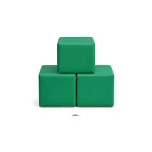 Forest Green 30 cm soft play cube – view 4