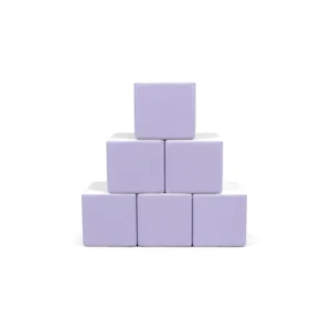 Lavender soft play stacking block – view 3
