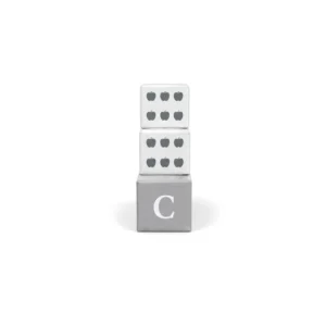 Grey & White soft play dice & number block – view 5