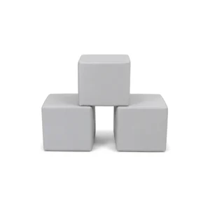 Grey Numbers 30 cm soft play cube – view 5