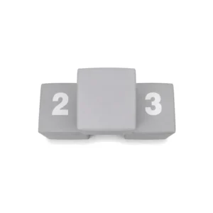 Grey Numbers 30 cm soft play cube – view 6