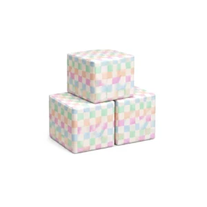 Pastel Checker 30 cm soft play cube