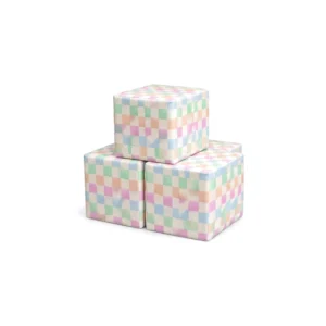 Pastel Checker 30 cm soft play cube – view 2