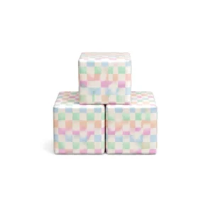 Pastel Checker 30 cm soft play cube – view 4