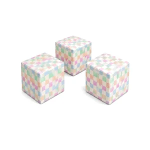 Pastel Checker 30 cm soft play cube – view 5