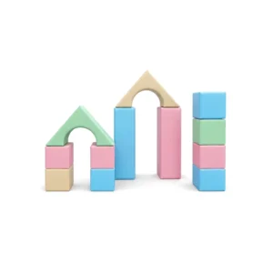 Pastel soft play building block set – view 3