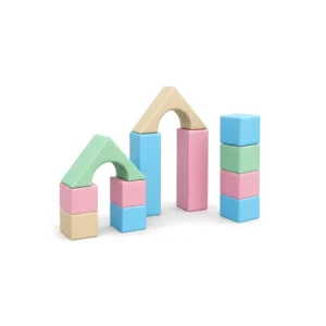 Pastel soft play building block set – view 2