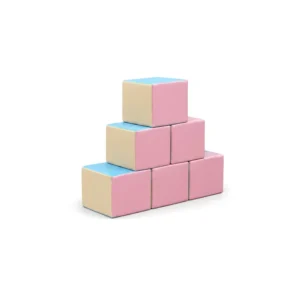 Pastel 30 cm soft play cube
