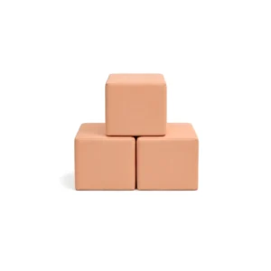Peach 30 cm soft play cube – view 3